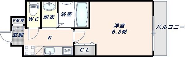 Luxe布施東2 309｜大阪府東大阪市永和1丁目(賃貸マンション1K・3階・22.00㎡)の写真 その2