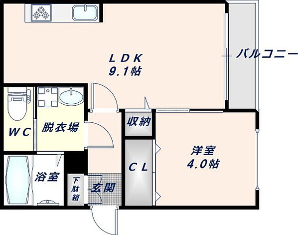 ヴィエント中小阪 103｜大阪府東大阪市中小阪2丁目(賃貸アパート1LDK・1階・31.82㎡)の写真 その2