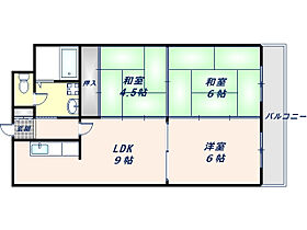 キャロルハイム  ｜ 大阪府東大阪市西堤本通東2丁目（賃貸マンション3LDK・4階・53.46㎡） その2