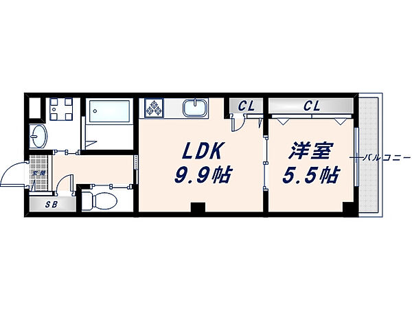 セーズコート高井田 304｜大阪府東大阪市西堤楠町2丁目(賃貸マンション1LDK・3階・40.20㎡)の写真 その2