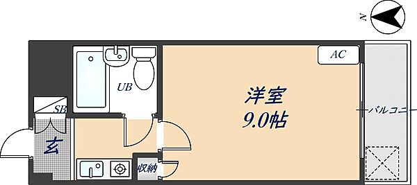 大阪府東大阪市瓜生堂2丁目(賃貸マンション1K・1階・22.00㎡)の写真 その2