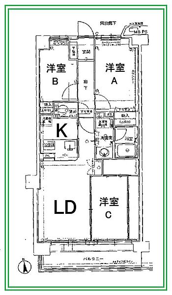 間取りを拡大表示