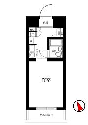 TOPお花茶屋第三 3階ワンルームの間取り