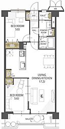 間取図画像 2LDK