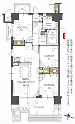 ヴィオスガーデン城山 3LDKの間取図画像