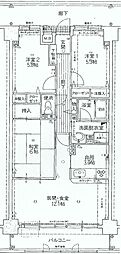 姫路甲丘アーバンコンフォート 3LDKの間取図画像