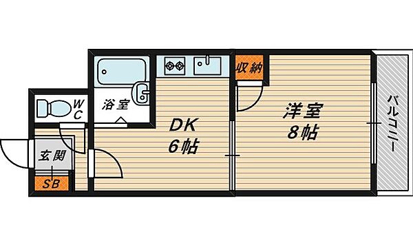 雅叙園ハイツ 514｜大阪府大阪市都島区網島町(賃貸マンション1DK・5階・30.00㎡)の写真 その2