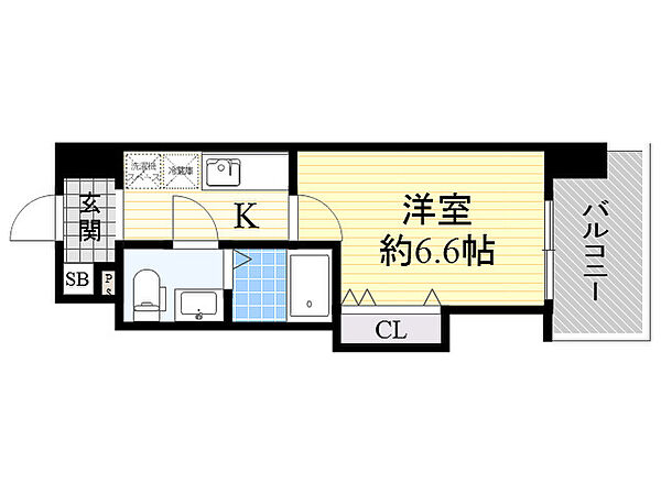 ラグゼ桜ノ宮 ｜大阪府大阪市都島区中野町２丁目(賃貸マンション1K・10階・22.90㎡)の写真 その2