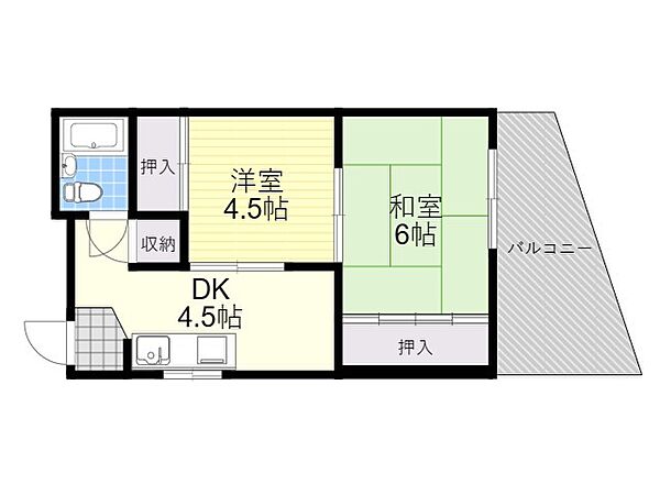 大阪府大阪市城東区鴫野東１丁目(賃貸マンション2DK・3階・34.67㎡)の写真 その2