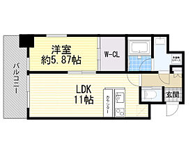 大阪府大阪市北区同心２丁目（賃貸マンション1LDK・11階・42.05㎡） その2