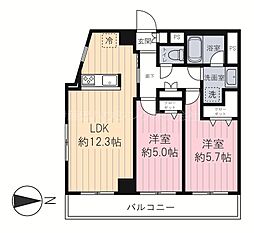 シーアイマンション浅草橋（オーナーチェンジ） 2LDKの間取り
