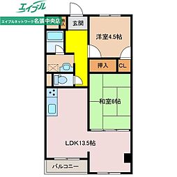 マ・メゾン 6階2LDKの間取り