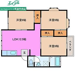 南桔梗が丘ハイツ 2階