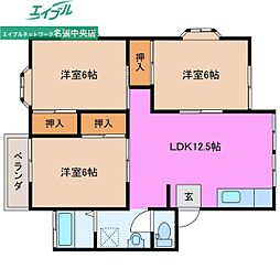 南桔梗が丘ハイツ 2階