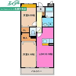 ヌーベル コリーヌ 2階/-