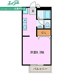 メゾンラピタ5 ワンルームの間取図画像