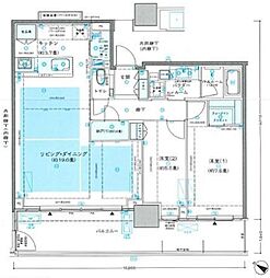 ベイシティタワーズ神戸EAST 2LDKの間取図画像