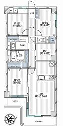 ウインザーハイム宮前平アーベイン 3SLDKの間取図画像