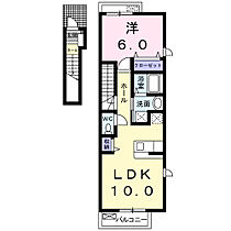 デイジーヒルズII 201 ｜ 茨城県筑西市岡芹1丁目175（賃貸アパート1LDK・2階・39.00㎡） その2