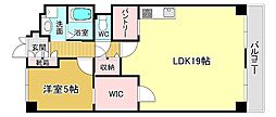 西緑ケ丘スカイハイツ 1LDKの間取図画像