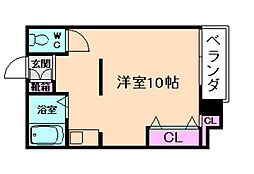 イーズマンションファイブ ワンルームの間取図画像