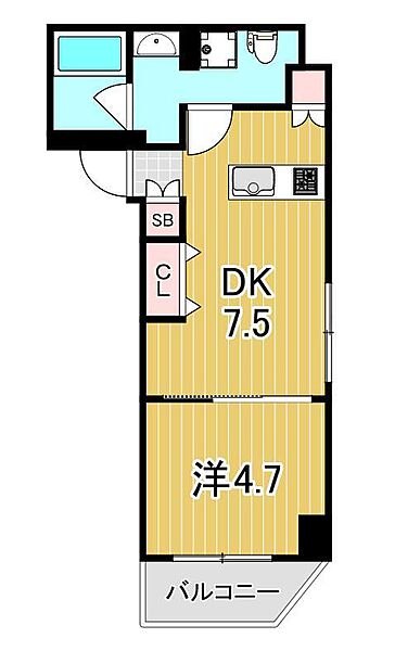 ラフィスタ亀有 405｜東京都葛飾区亀有1丁目(賃貸マンション1DK・4階・29.01㎡)の写真 その2