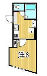 6ｔｈ　Av.Residence　AYASE 3階1Kの間取り