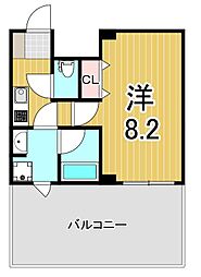 クレストコート綾瀬 1Kの間取図画像