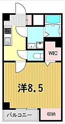 サンマルコ北綾瀬 1Kの間取図画像