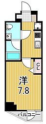 RELUXIA亀有 1Kの間取図画像