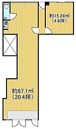 イチゲビル 2Kの間取図画像