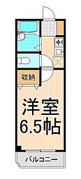 ジョイフル亀有 1Kの間取図画像