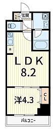 足立区東和2丁目マンション 1LDKの間取図画像
