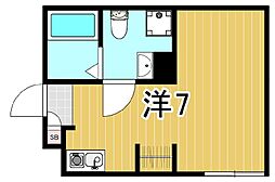 RSC綾瀬 ワンルームの間取図画像