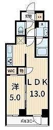 オーガスタレジデンス北綾瀬 1LDKの間取図画像