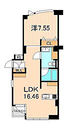 グリーンプラザ綾瀬2 1LDKの間取図画像