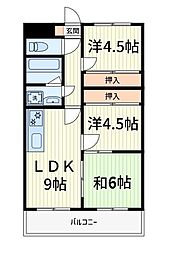 エレガンス綾瀬フォース 3LDKの間取図画像