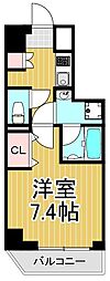HY's KAMEARI 1Kの間取図画像