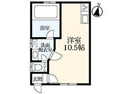 Spa　Viola ワンルームの間取り