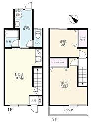 ライフステージヒワタシ 2LDKの間取図画像