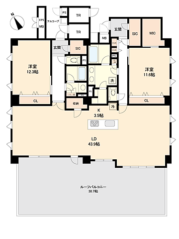 間取り プレミスト首里金城町 7階/-