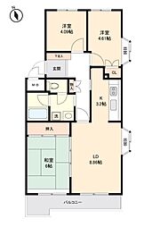 間取図画像 3LDK