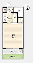NEOダイキョー甲子園口 ワンルームの間取図画像