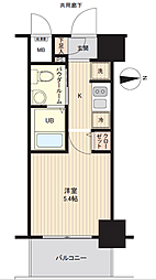 エスリード神戸WEST 1Kの間取図画像
