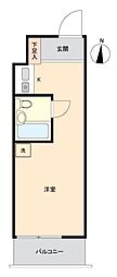 ダイアパレス亀戸 ワンルームの間取図画像