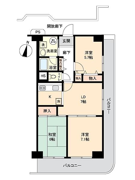 間取りを拡大表示