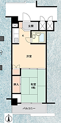 セントラルマンション 2Kの間取図画像