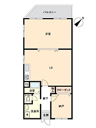 有明マンション 1SLDKの間取図画像