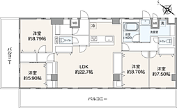 ドミネンス上尾 4LDKの間取図画像