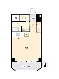 ヴィラ・ホーエー ワンルームの間取図画像